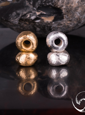 高山隆金珠银珠 手工配珠项链配饰配件 stoplight