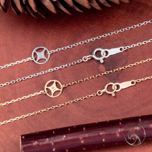 horizonblue细金链细银链项链