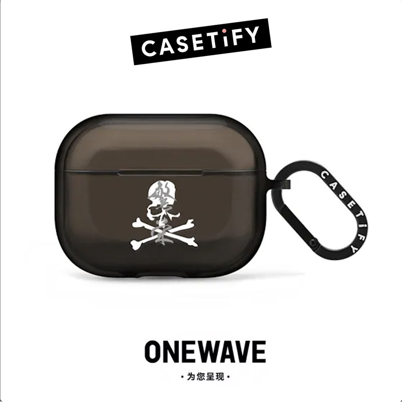 MASTERMIND WORLD x CASETiFY联名苹果耳机壳iPhone15 pro max适用14镜面磁吸13时尚街头骷髅潮牌保护套限量