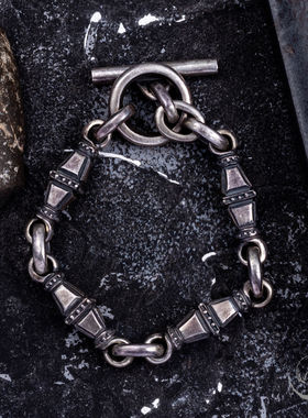 【正品】高山隆棺材手链 stoplight手串手镯手环男女银饰