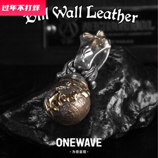 【国内现货】BillWallLeather骷髅环银球吊坠BWL925纯银定制饰品