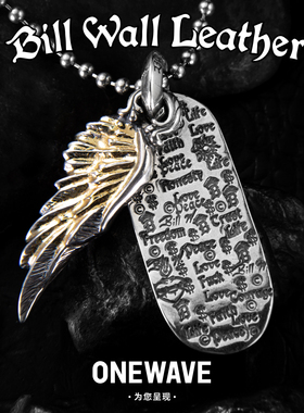BillWallLeather鎏金翅膀军牌