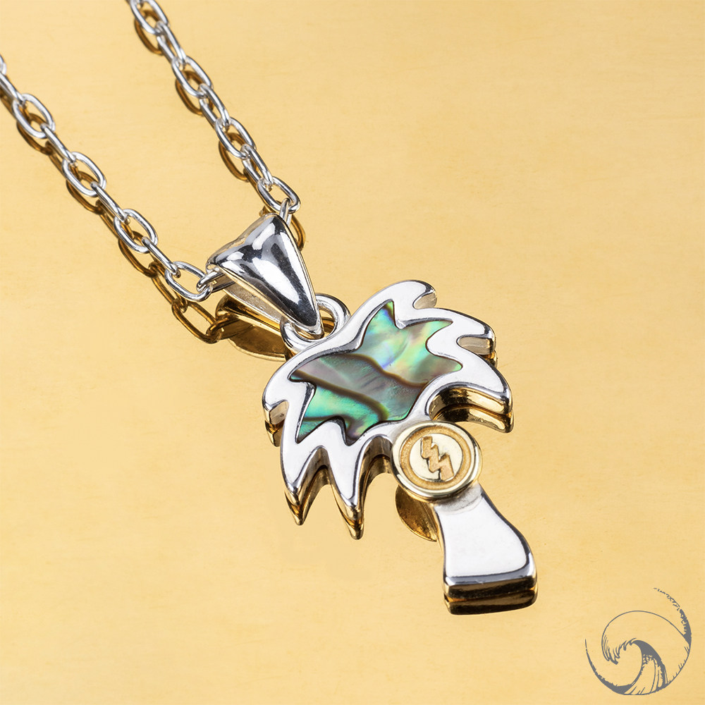 【国内现货】stugazi椰子树项链 纯银手作银饰男女情侣吊坠