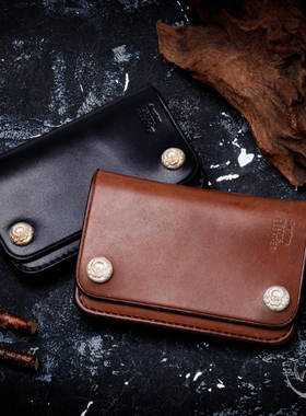 【国内现货】高山隆短财 银钉骷髅扣拉链短财 男女钱包stoplight