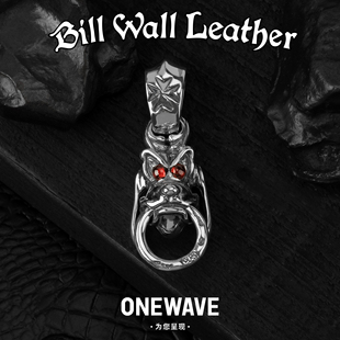 布鲁托狗头咬环吊坠 BillWallLeather官方正品 BWL纯银项链