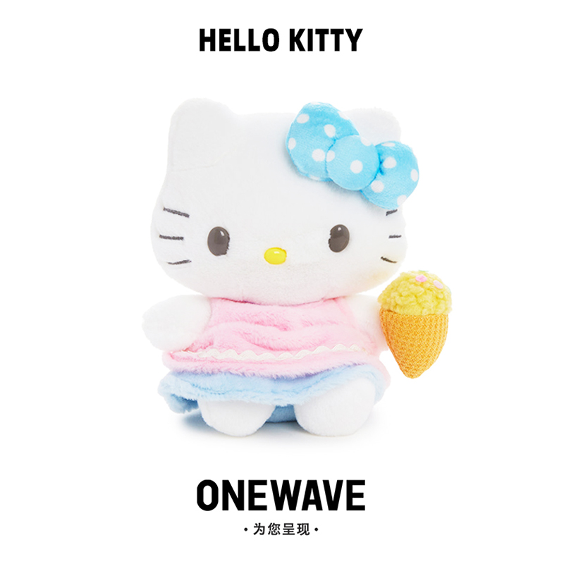 三丽鸥毛绒hellokitty书包小饰品