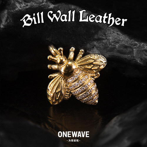 BillWallLeather18k金钻蜜蜂吊坠