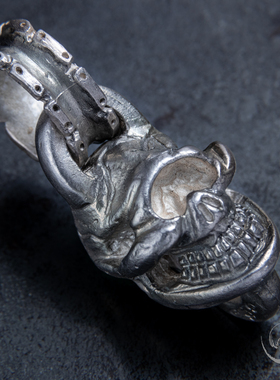 高山隆空眼骷髅吊坠 stoplight经典项链挂饰美式机车