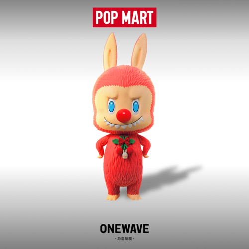 泡泡玛特拉布布圣诞大娃手办