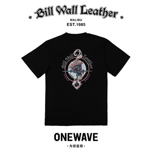 国内现货 Leather限定刺绣t恤短袖 bwl官方正品 Wall 情侣 Bill