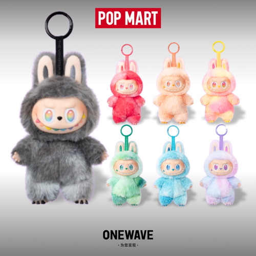 【官方正品】泡泡玛特拉布布Labubu前方高能三代搪胶挂件公仔盲盒