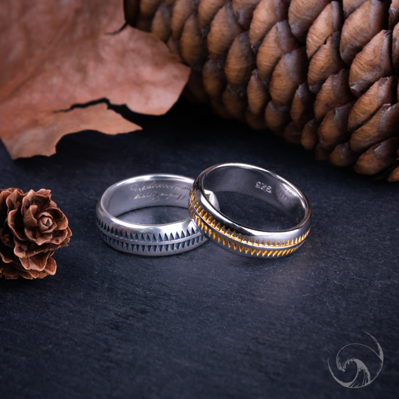 国内现货高桥盾银戒指纹身图腾