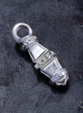 高山隆单节棺材链吊坠 stoplight项链吊坠挂饰男女