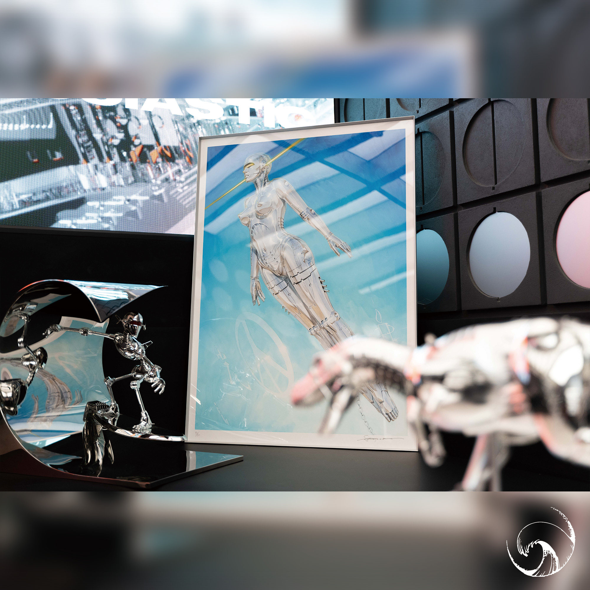 空山基 本人签名款珍藏级版画大尺寸sorayama 全球限量50版非海报