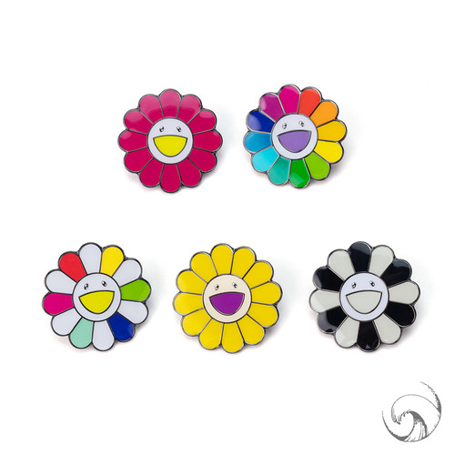 村上隆太阳花胸针素材模板 村上隆太阳花胸针图片下载 小麦优选