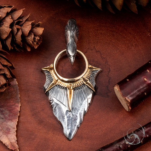 horizonblue鹰头全新银饰吊坠