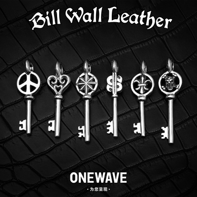 BillWallLeather纯银钥匙吊坠