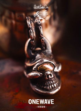 【国内现货】高山隆STOPLIGHT金眼骷髅大环吊坠