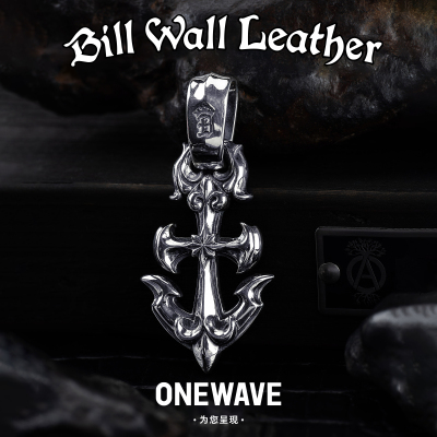 BWL授权正品925素银船锚吊坠