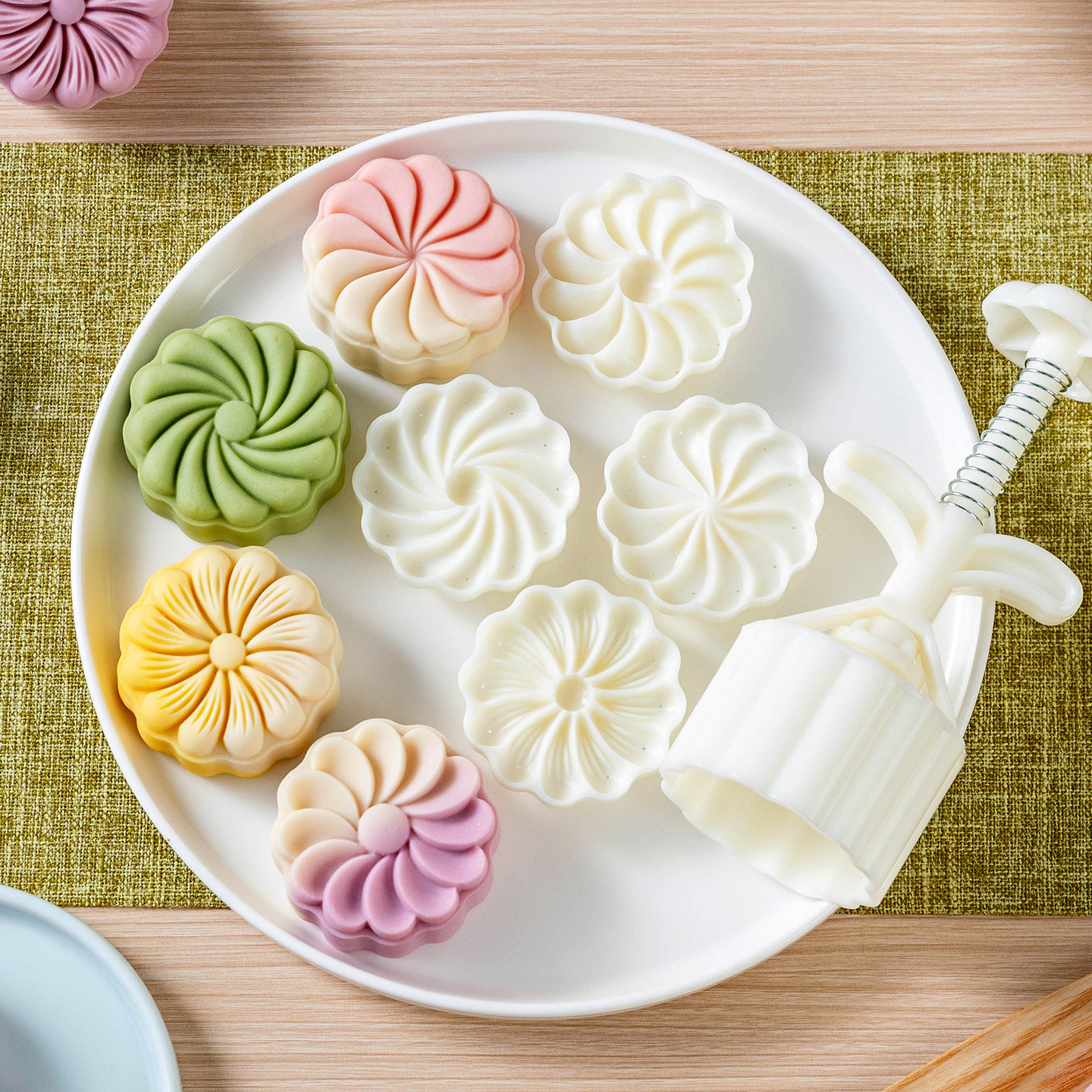 2026新款月饼模具手压式家用按50g75克工磨食品级冰皮绿豆糕点花