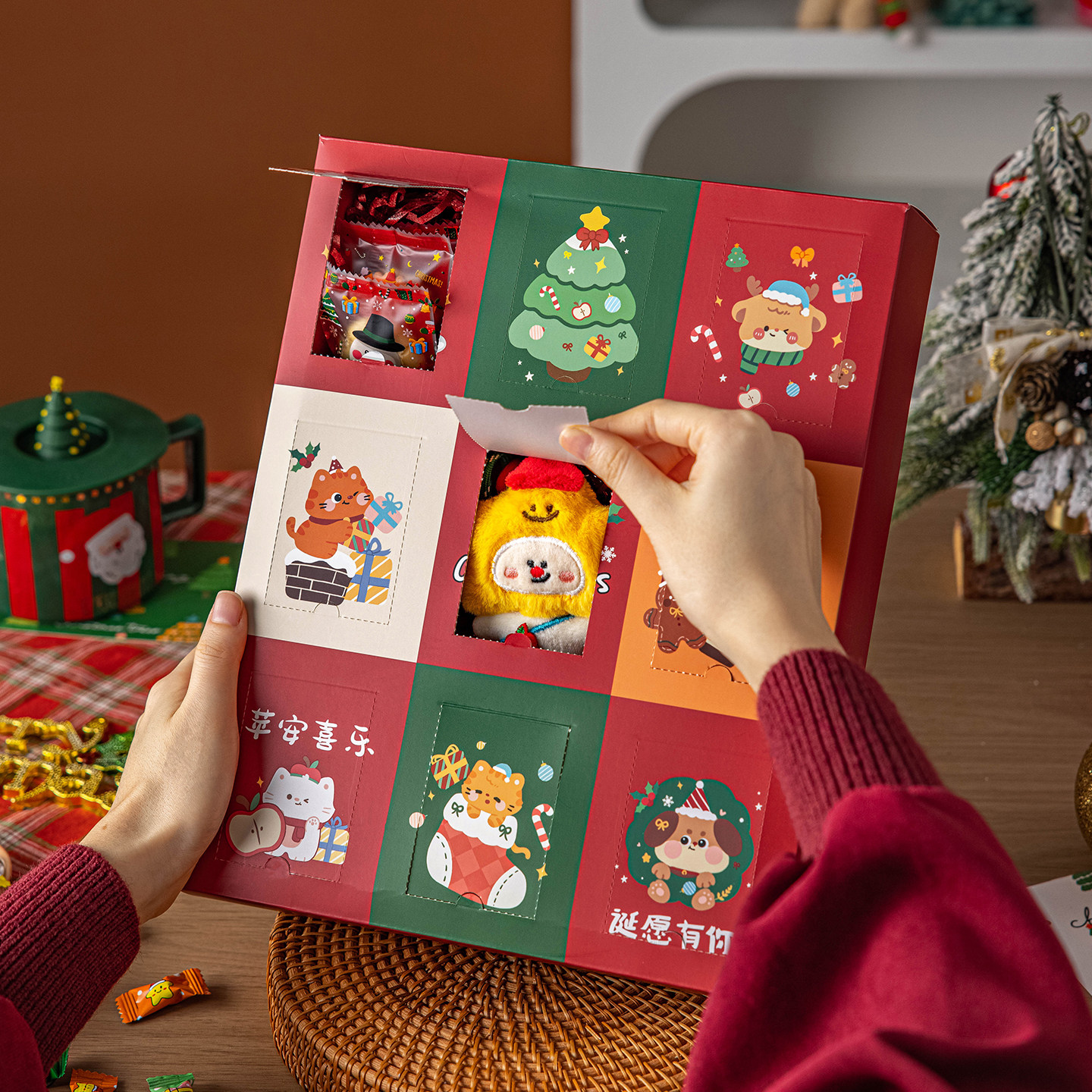 圣诞节礼物盒盲盒空盒礼品袋耶诞包装平安夜儿童女孩男生2026新款