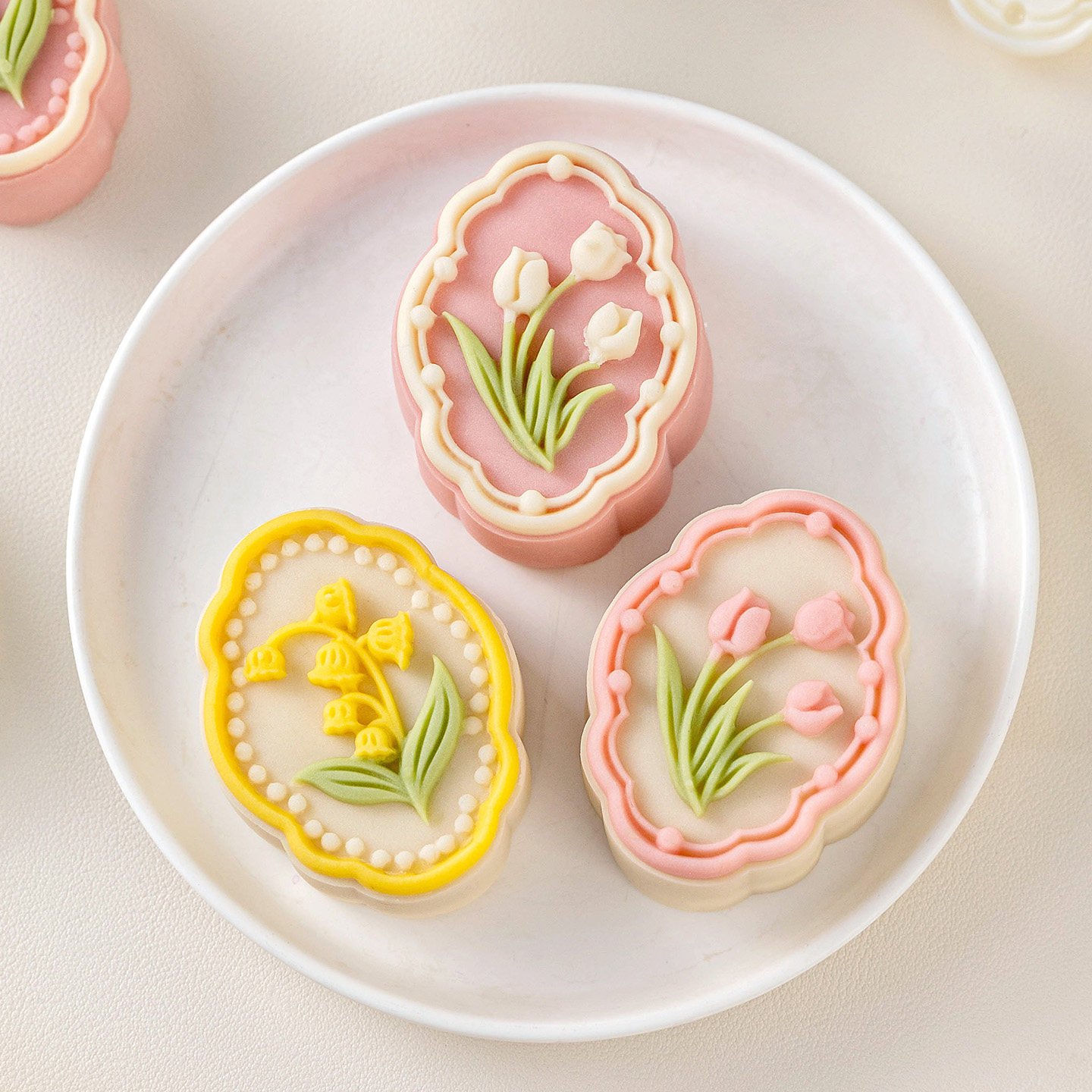 2026新款月饼模具郁金香手压式家用按50g75克工具磨冰皮绿豆糕点