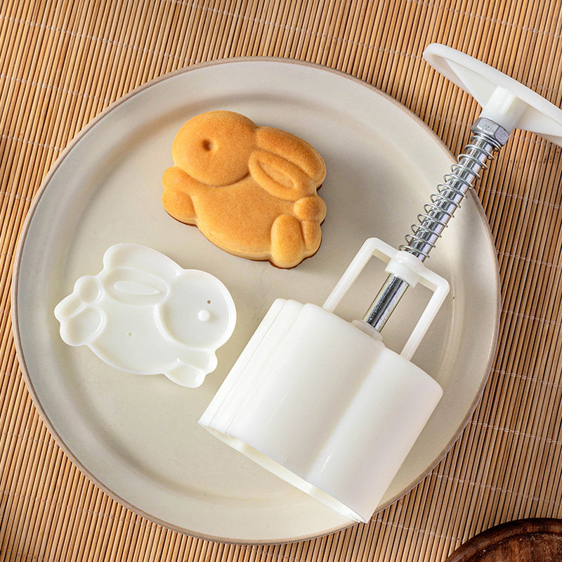 2026新款兔子月饼模具50g75克绿豆糕迷你可爱卡通小广式冰皮玉磨