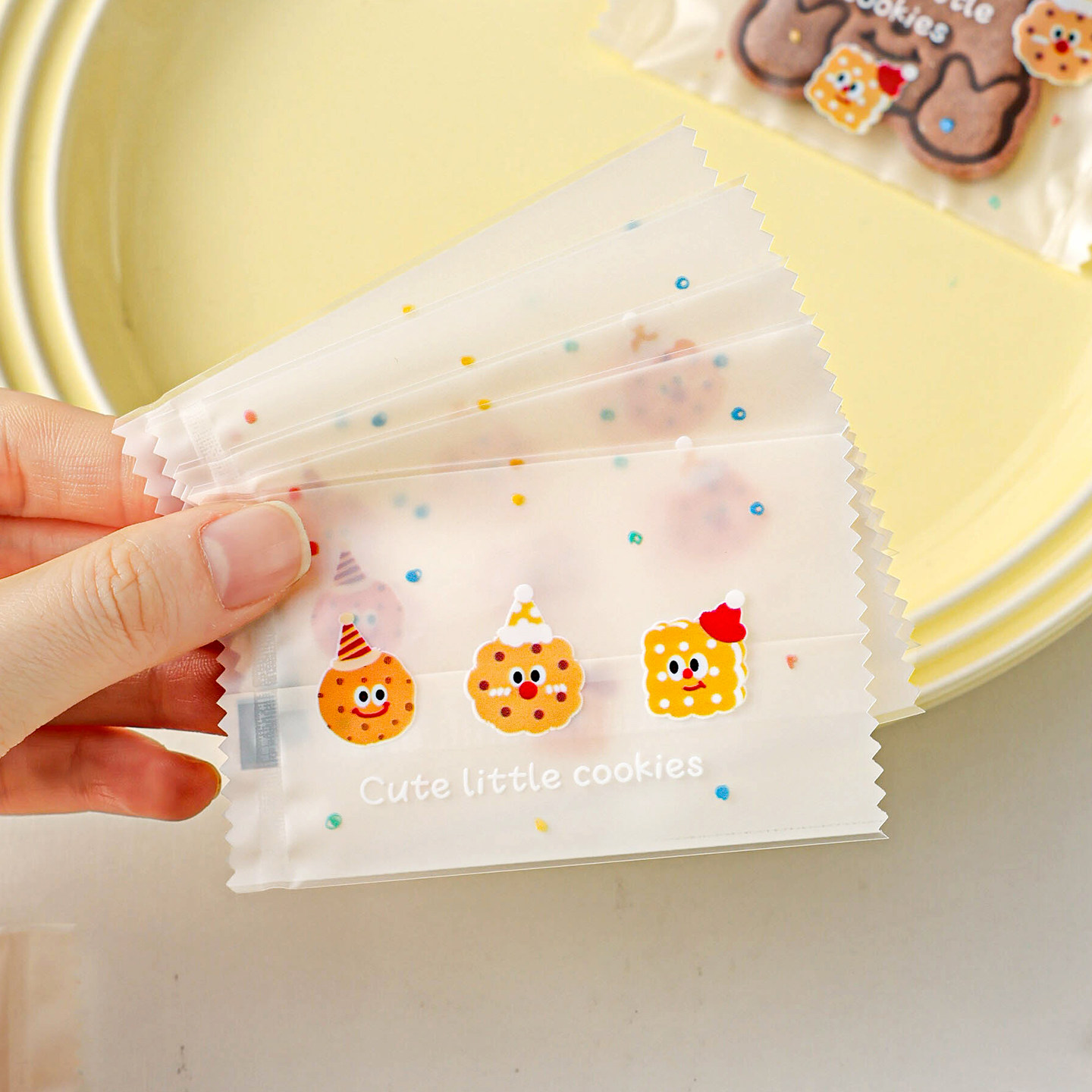 曲奇饼干包装袋机封口自密单独小雪花酥子的糖果蔓越莓盒烘焙打包