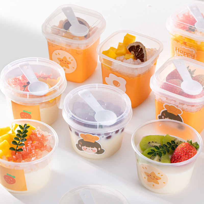 布丁杯子一次性双皮奶专用碗果冻甜品椰子酸奶冻带盖打包装盒慕斯怎么看?