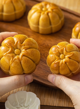 美涤南瓜月饼模具手压式家用2025