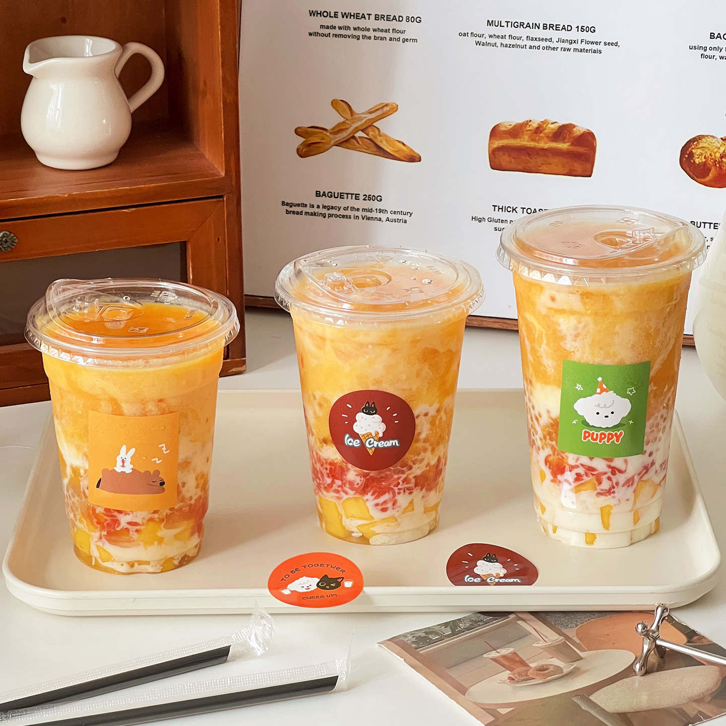 奶茶杯子一次性带盖咖啡自制饮料冰杯塑杨枝甘露瓶外出携带店专用