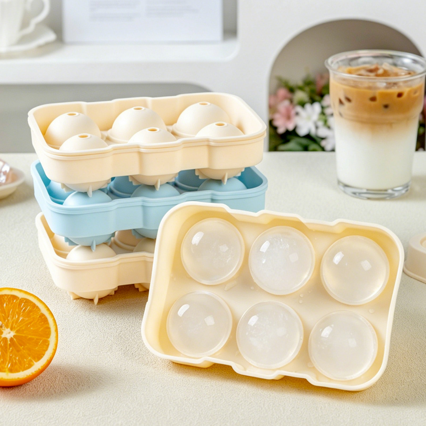 冰块模具冰球圆形制冰硅胶软家用食品级做的盒神器格威士忌冻号大