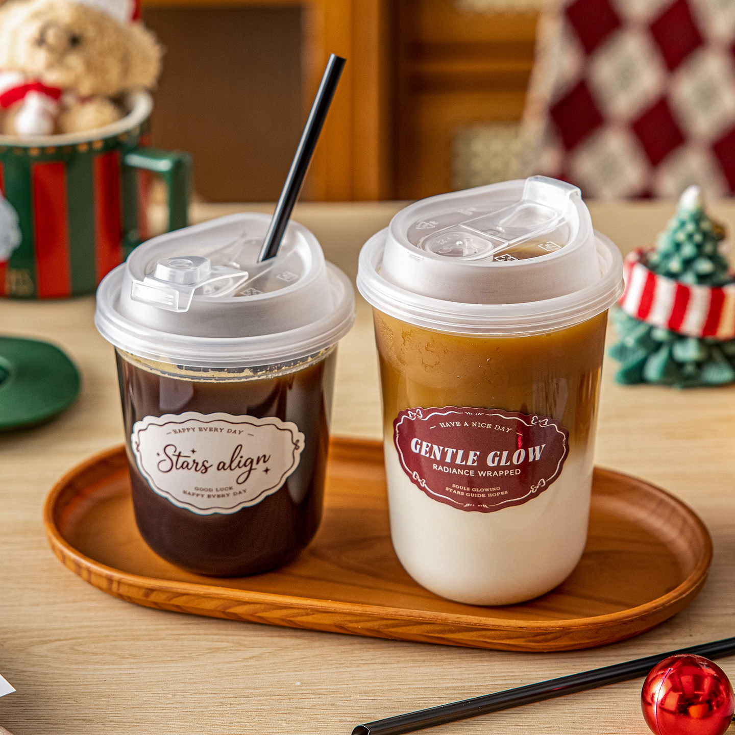 一次性奶茶杯子咖啡食品级加厚耐高温带盖塑料饮料打包热饮耐高温