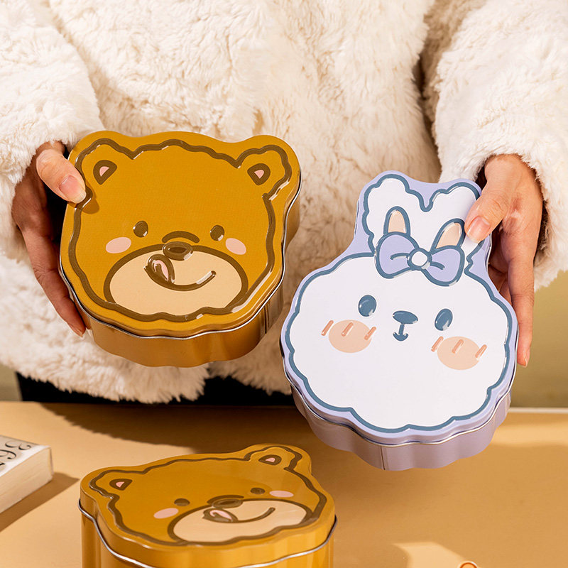 饼干盒曲奇包装铁盒空圆形罐子糖果雪花酥马口储存小点心烘焙密封