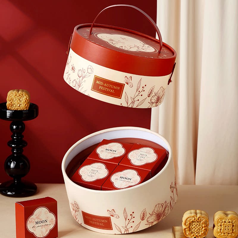 中秋月饼礼盒包装礼品空子高端8粒档节送礼级定制2026年新款6轻奢