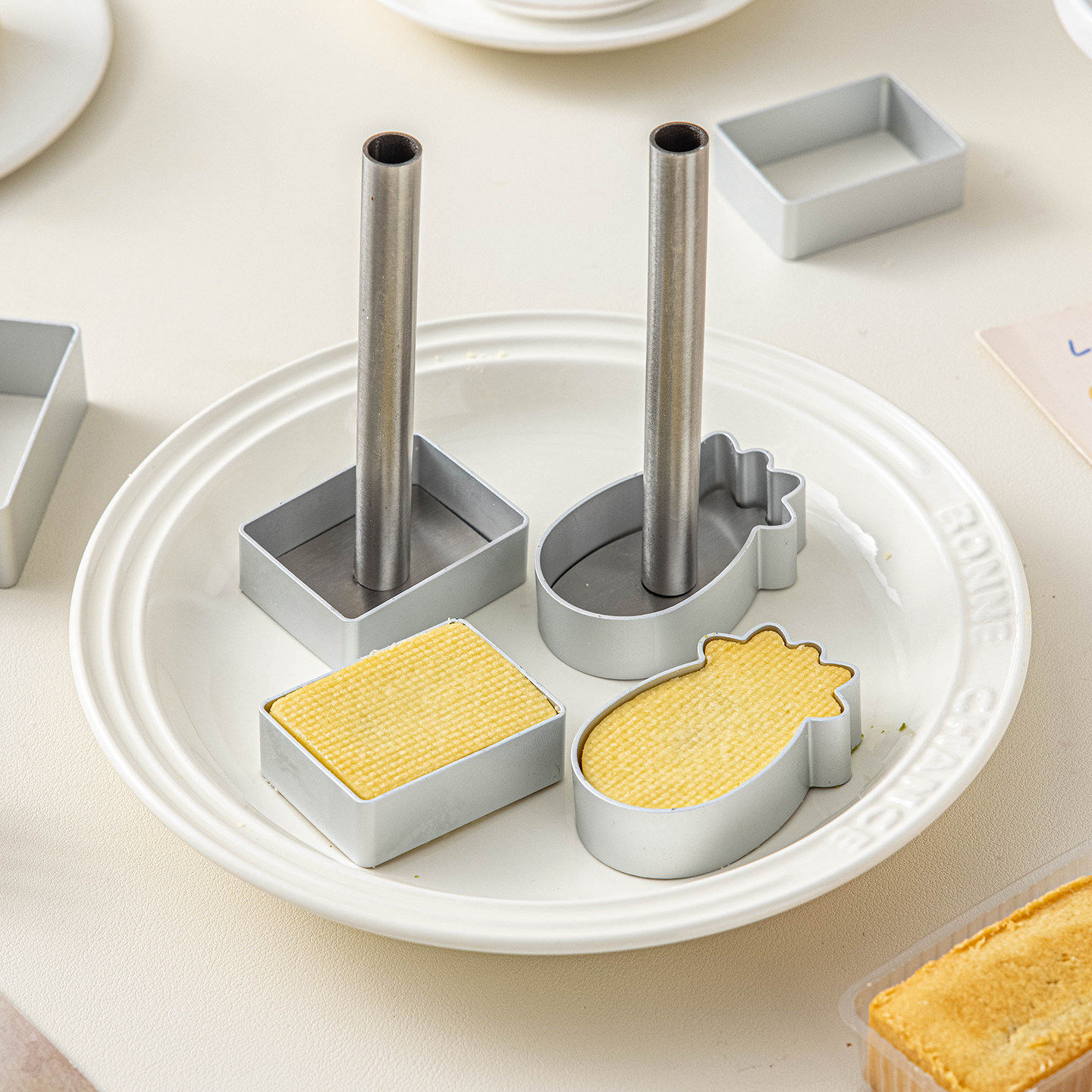 凤梨酥模具烘焙菠萝长方形压模杆糕点饼干半熟芝士铝合金家用磨具