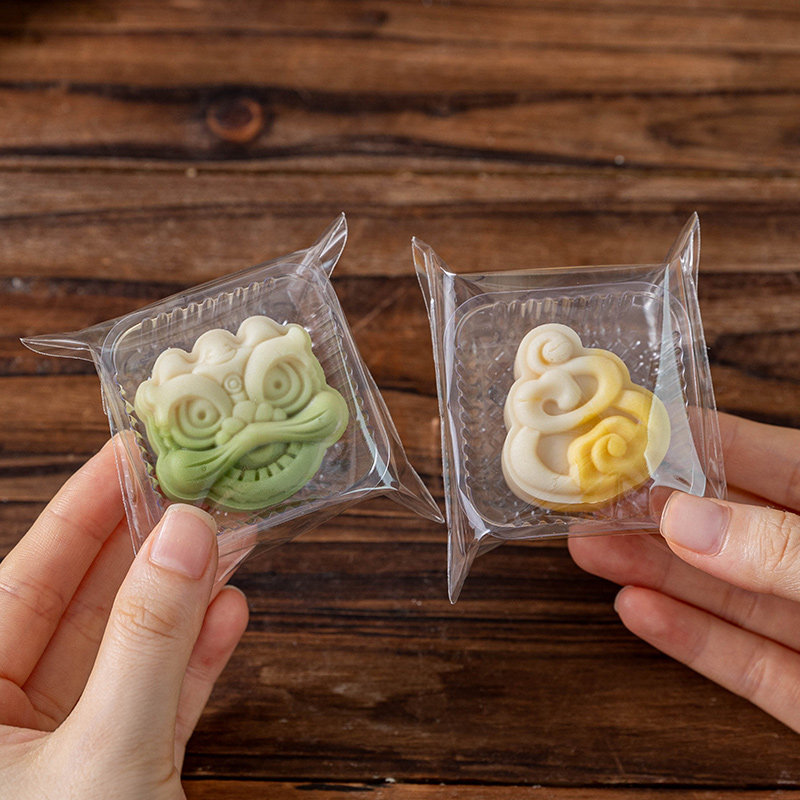 月饼包装袋自封机粘带底托单独个30克g盒子冰皮流心2026新款打包