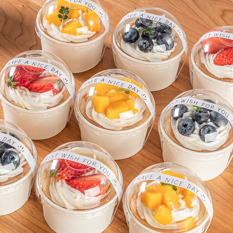 纸杯蛋糕纸托杯子带盖盒的烤箱专用模具马麦芬加大号小食品级烘焙