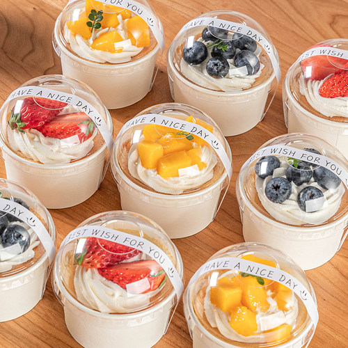 纸杯蛋糕纸托杯子带盖烤箱专用