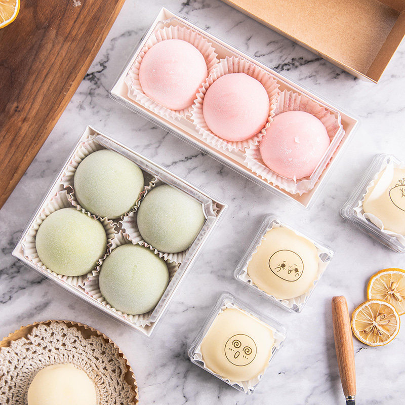 雪媚娘包装盒子梅纸托底甜品打包大福提拉米苏青团模具麻糍的