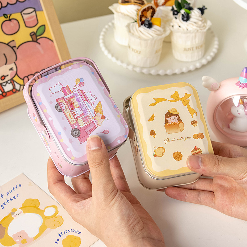 糖果盒子小铁盒随身携带空礼品包装物马口精致可爱迷你儿童巧克力