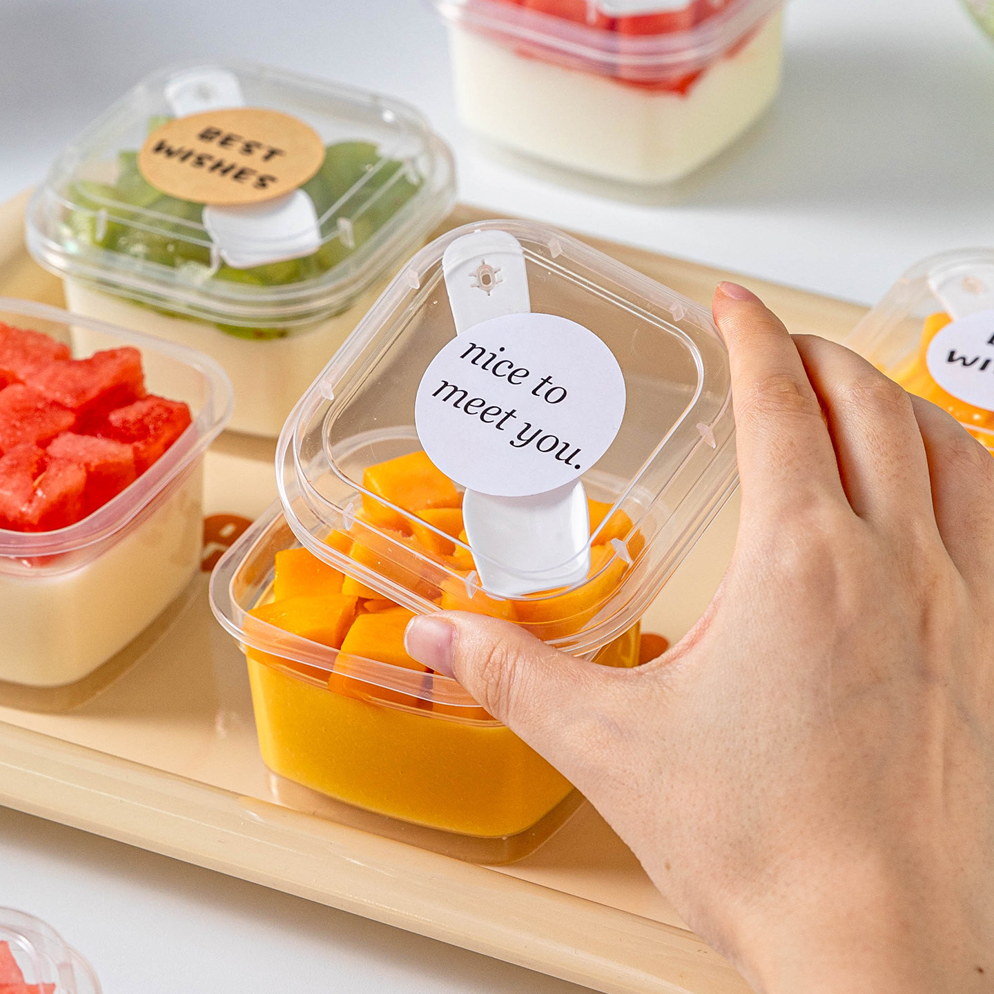 一次性布丁杯带盖模具耐高温酸奶果冻食品级塑料双皮奶专用杯摆摊