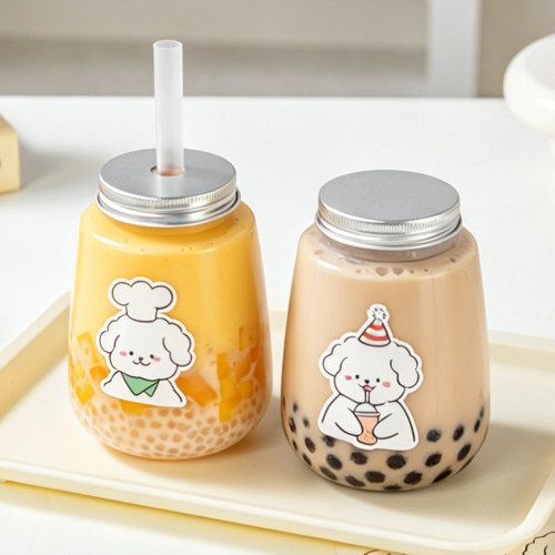耐高温奶茶瓶杨枝甘露水果茶pp一次性杯冷饮加厚带盖食品级店专用