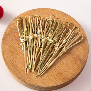 一次性水果叉子竹签果插高小迷你糖葫芦级感创意可爱精致家用mini