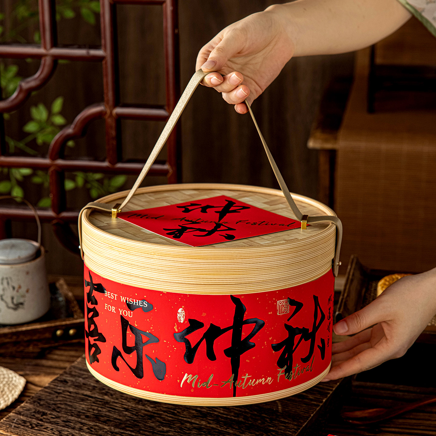 中秋月饼礼盒空盒包装礼品高档节送空子8粒级2026年新款定制蒸笼