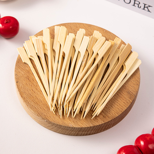 水果叉子一次性水果签小竹签精致甜品吃水果汉堡插签牙签儿童安全