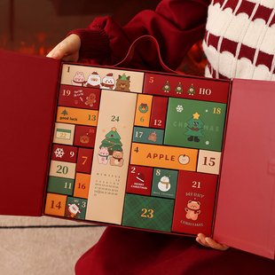 圣诞节倒数日历盲盒空盒自制礼物平安夜包装advent calendar降临