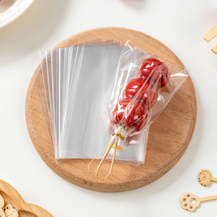 迷你冰糖葫芦包装袋独立透明打包盒糯米纸竹签子串签制作材料diy