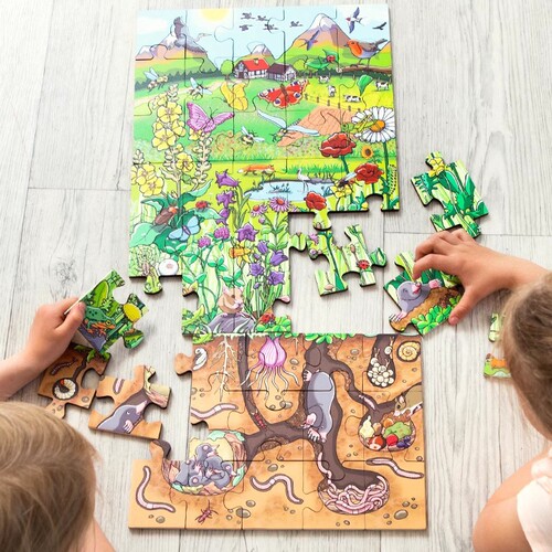 幼儿木制拼图手眼协调亲子早教