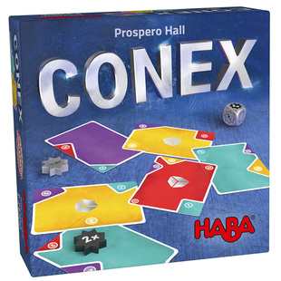 HABA儿童早教益智桌游conex颜色碰碰牌逻辑思维训练游戏8+ 303497